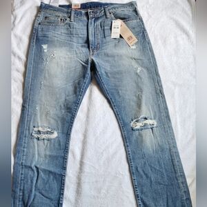 Distressed Light Blue Jeans